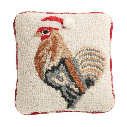 Chicken Christmas Mini Hook Pillow