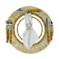 Cloth White Flower Napkin Rings Set of 4