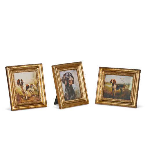 Gold Frame with Dog