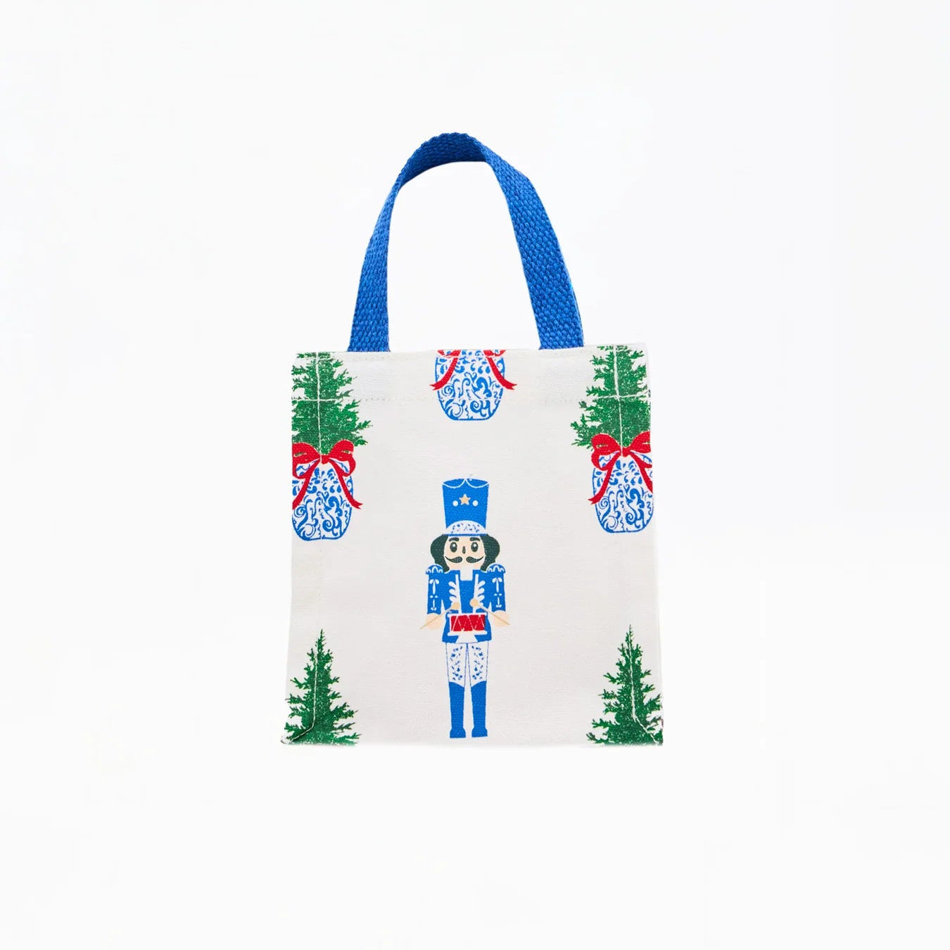 Petit Carry Tote Bag - Blue Nutcracker