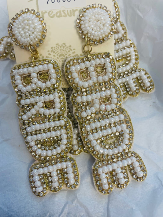 Bride Beaded Earrings
