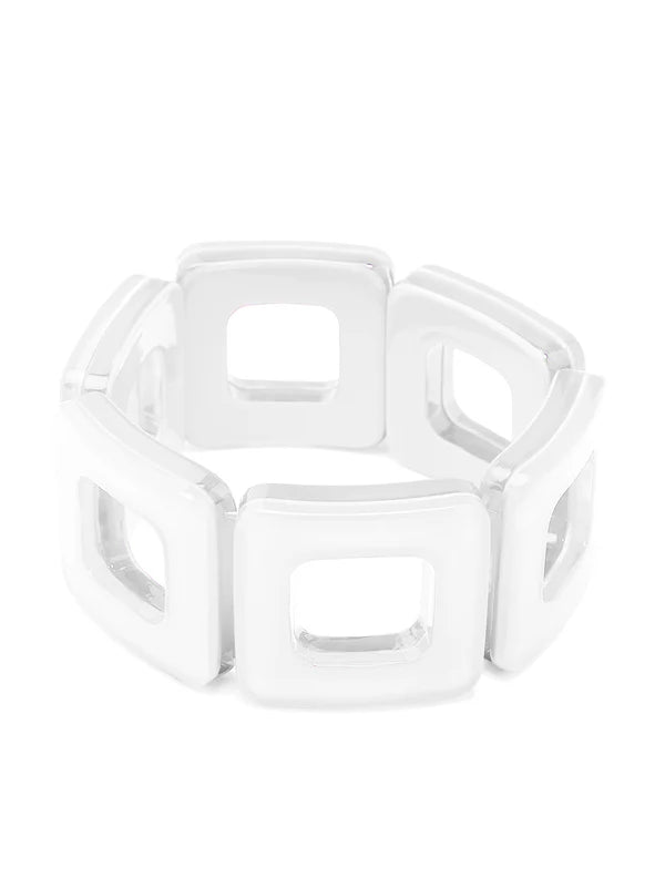 Resin Square Bracelet - 3 Colors