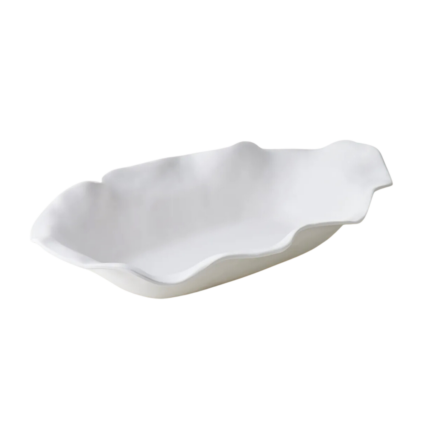 Large Melamine Scalloped Centerpiece Bowl