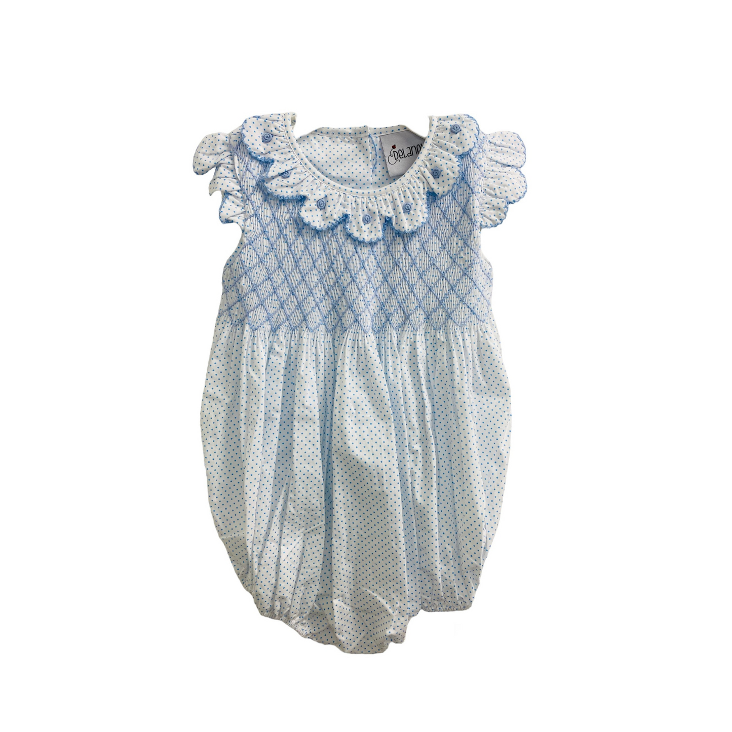 Blue and White Mini Dot Bubble
