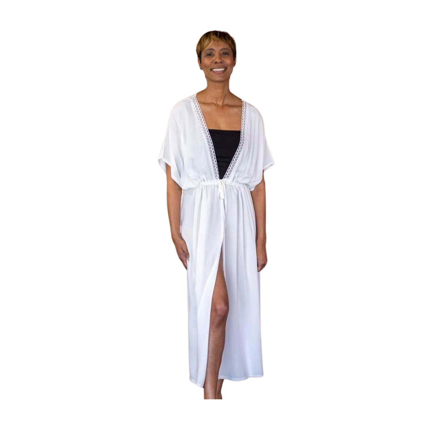 Long White Cover Up