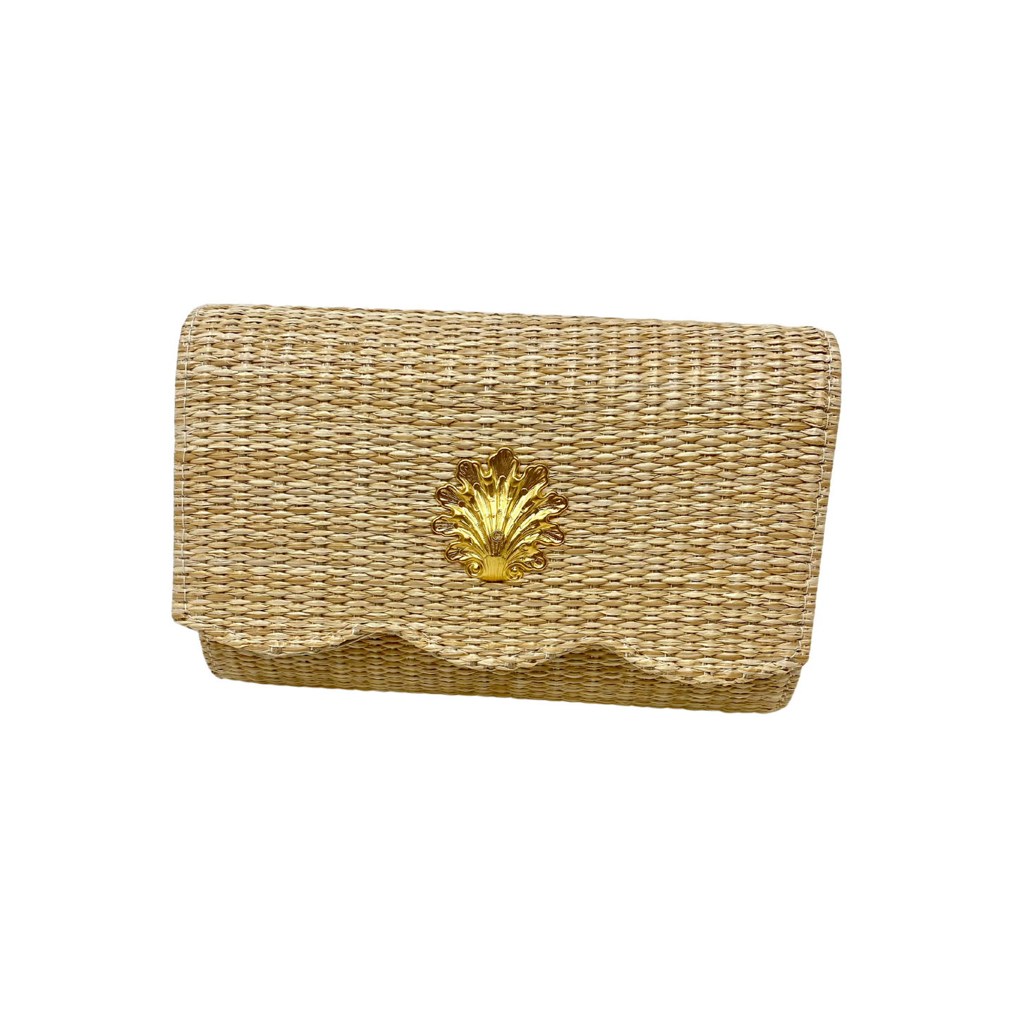 Raffic Clutch with Gold Shell