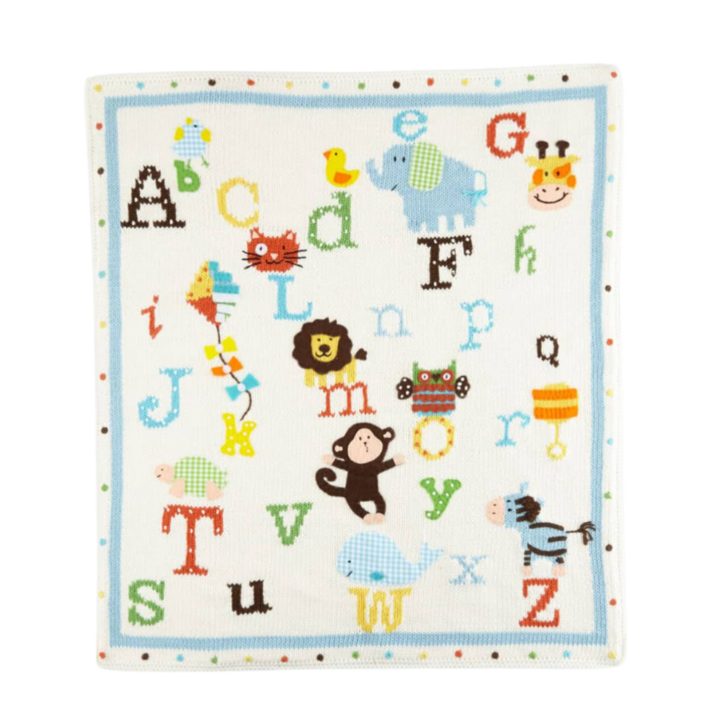 Art Walk Alphabet Soup Blanket