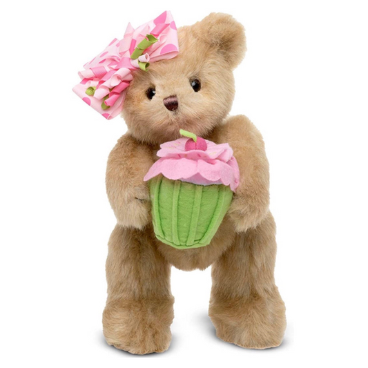 Bearington Collection - Birthday Bear with Pink Cupcake