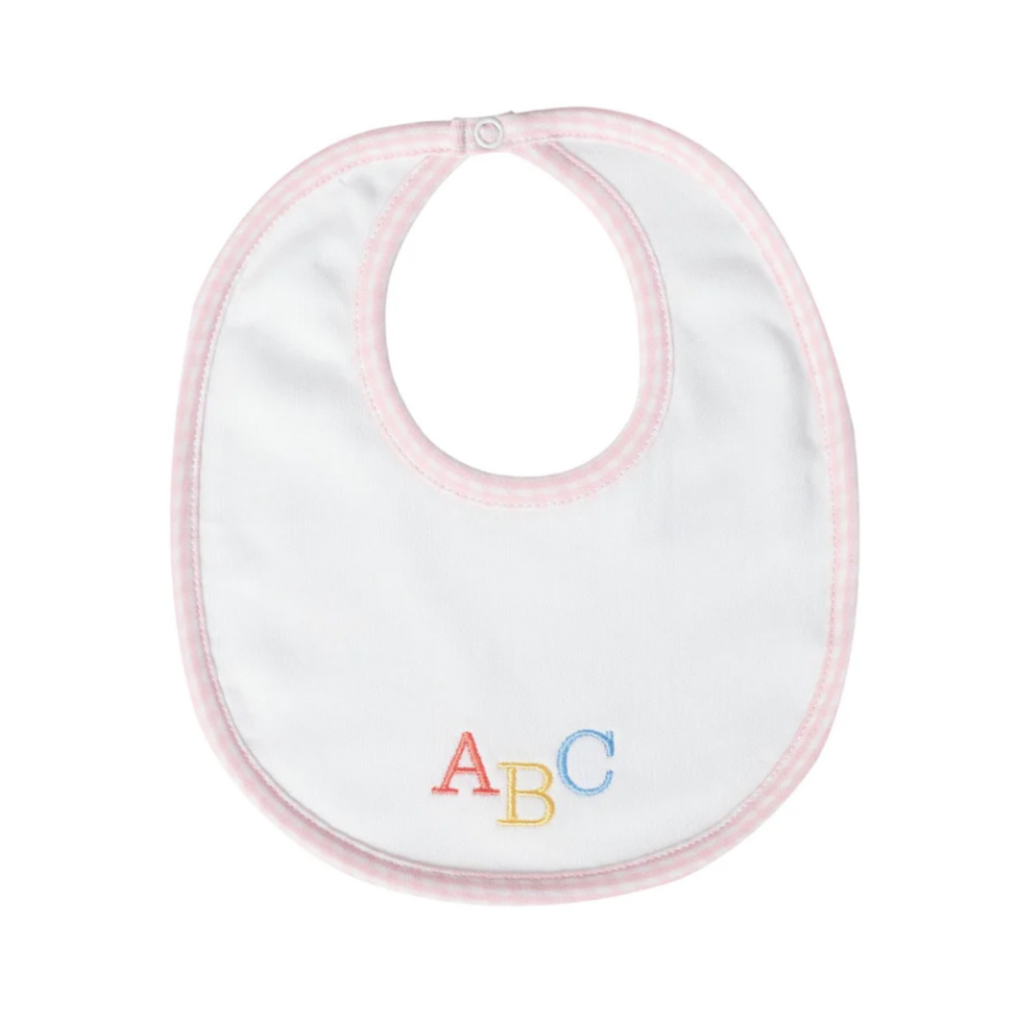 Nella Pima - ABC Baby Bib - Pink or Blue