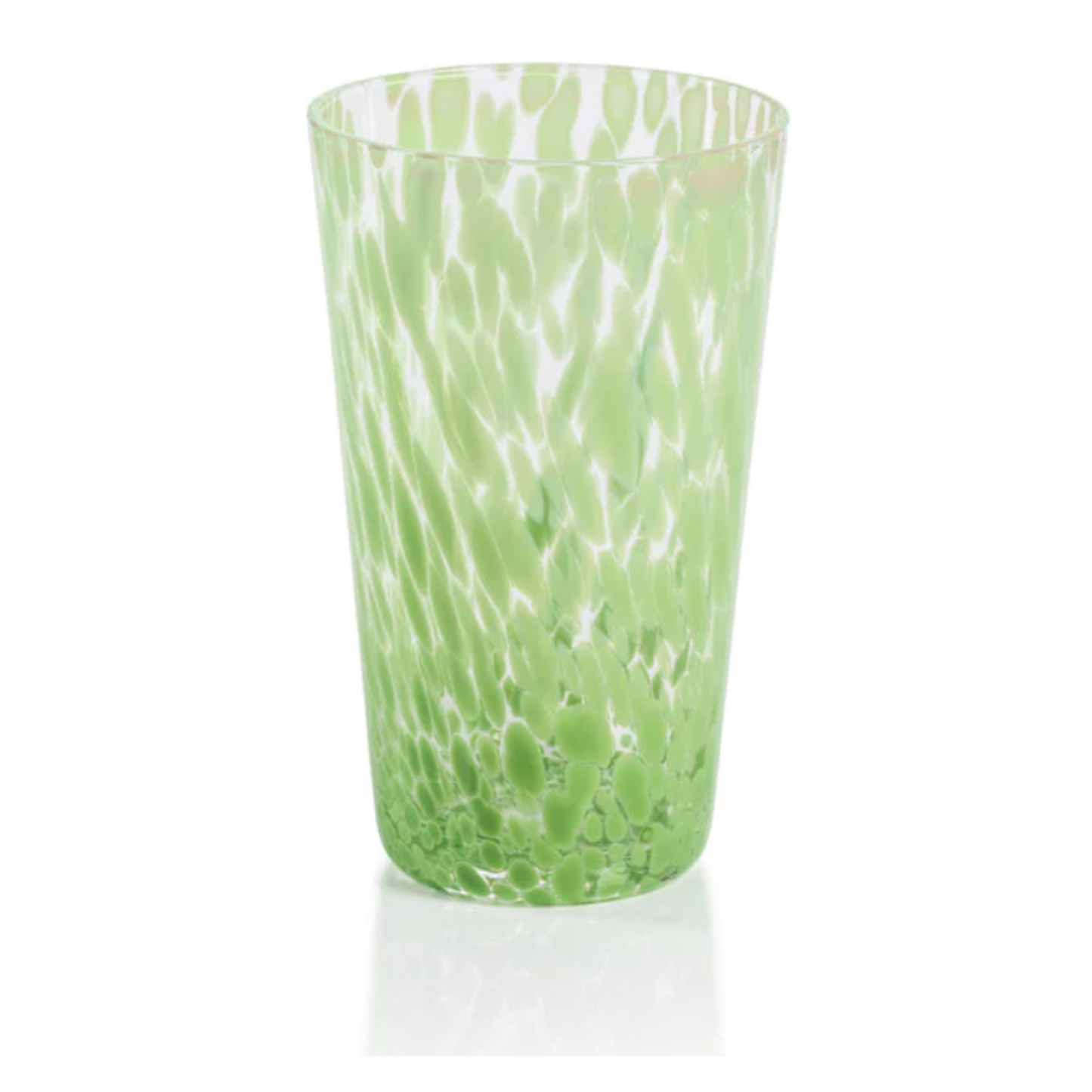 Green Speckled Glass Highball