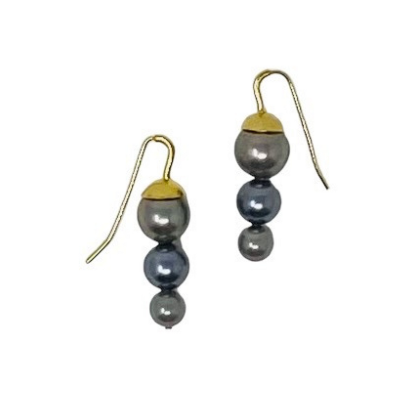 Catherine Canino Three Pearl Drop Earring