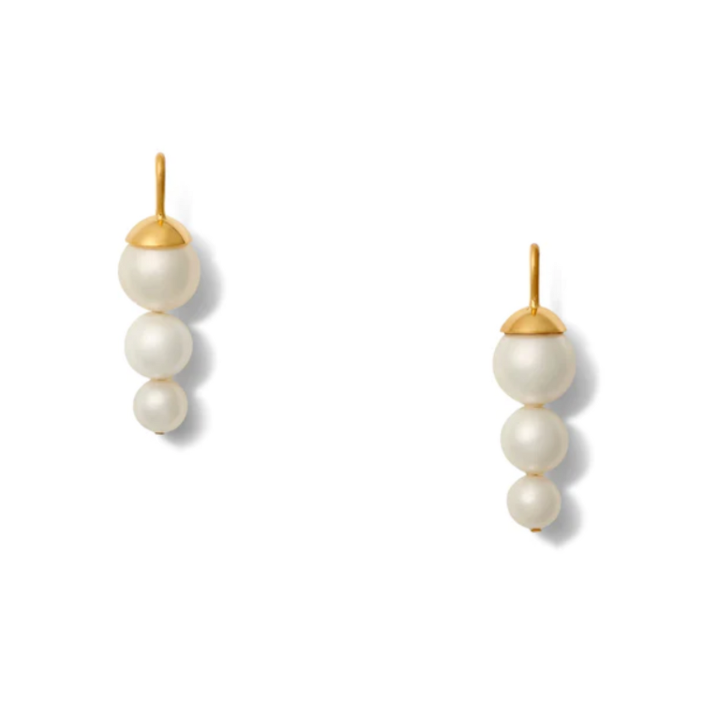 Catherine Canino Three Pearl Drop Earring