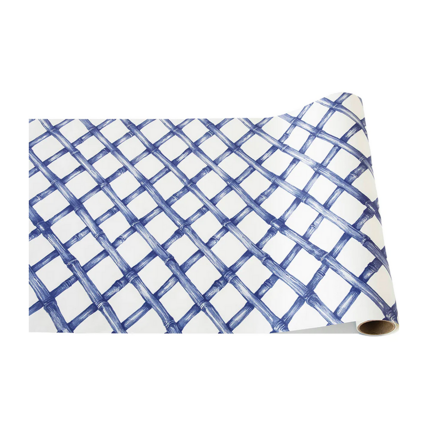 Blue and White Lattice Table Runner