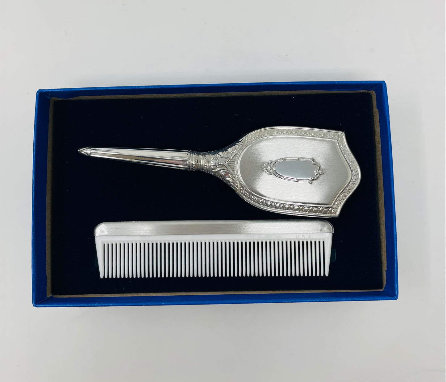 Baby Girl Silver Brush and Comb Set