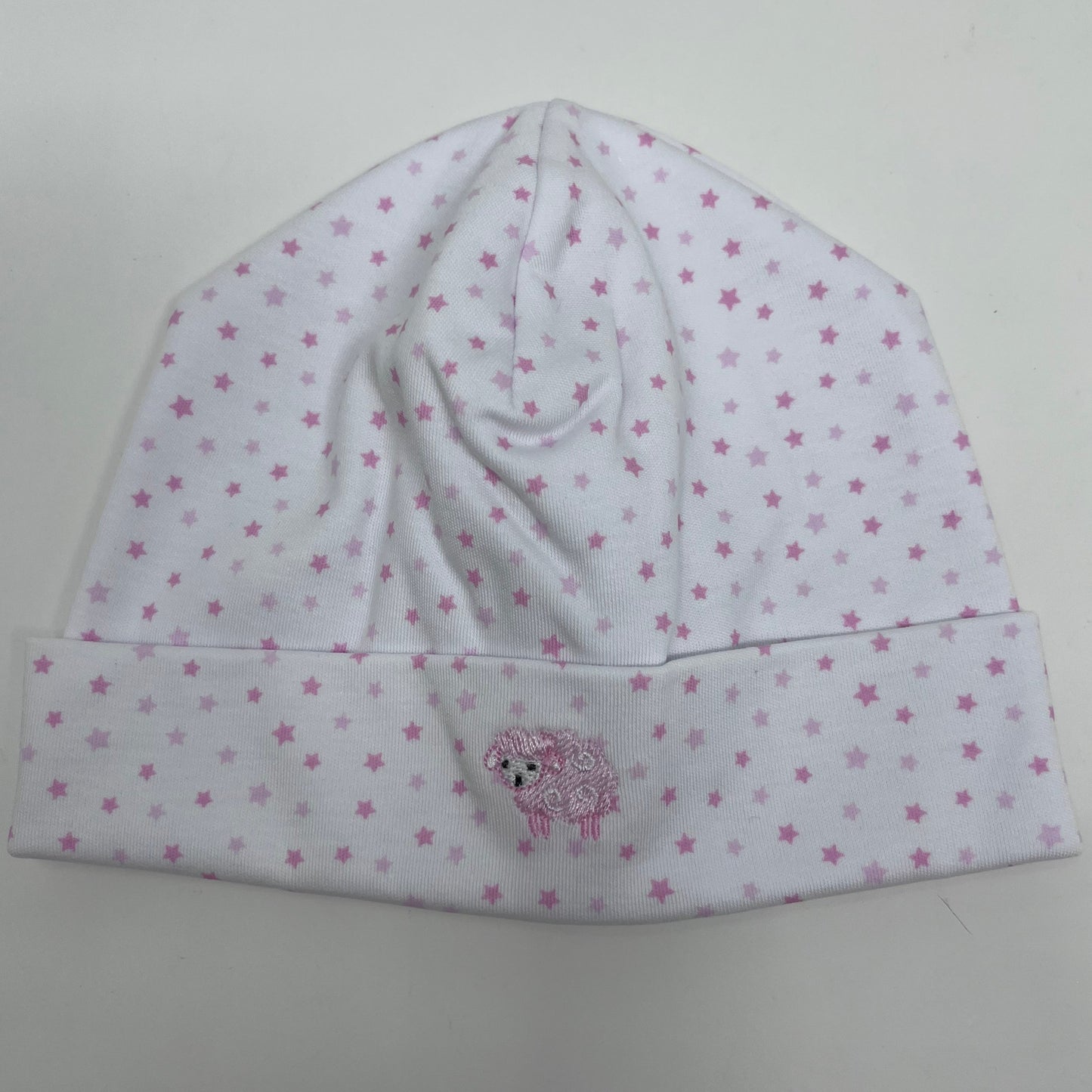 Baby Hat with Embroidered Sheep - Two Colors