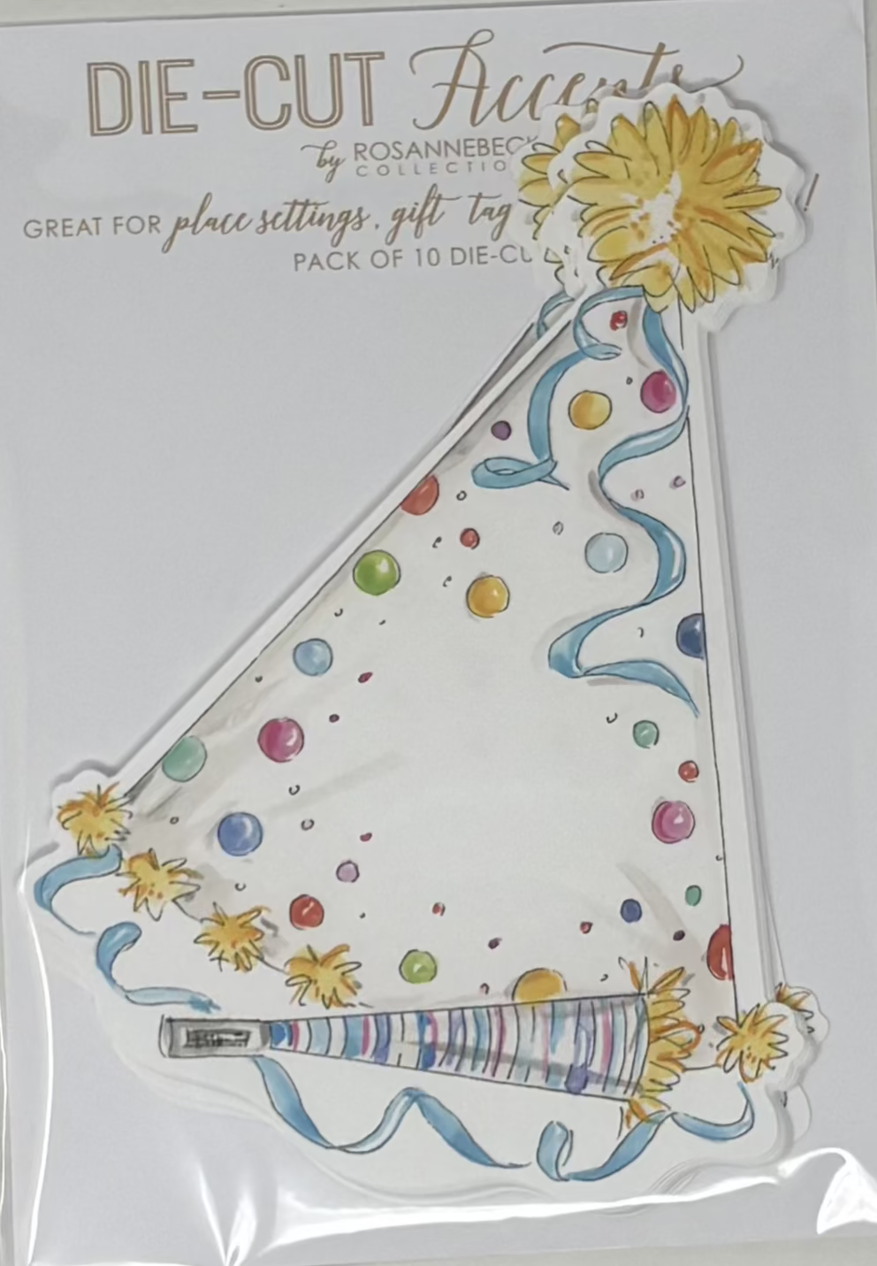 Rosanne Beck - Party Hat Die-Cut Table Accent