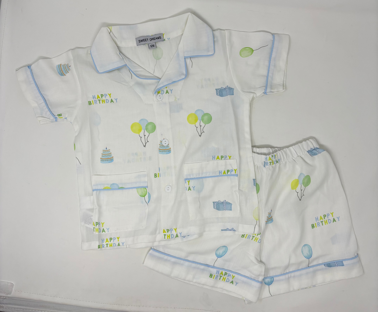 Birthday Pajamas - Pink or Blue