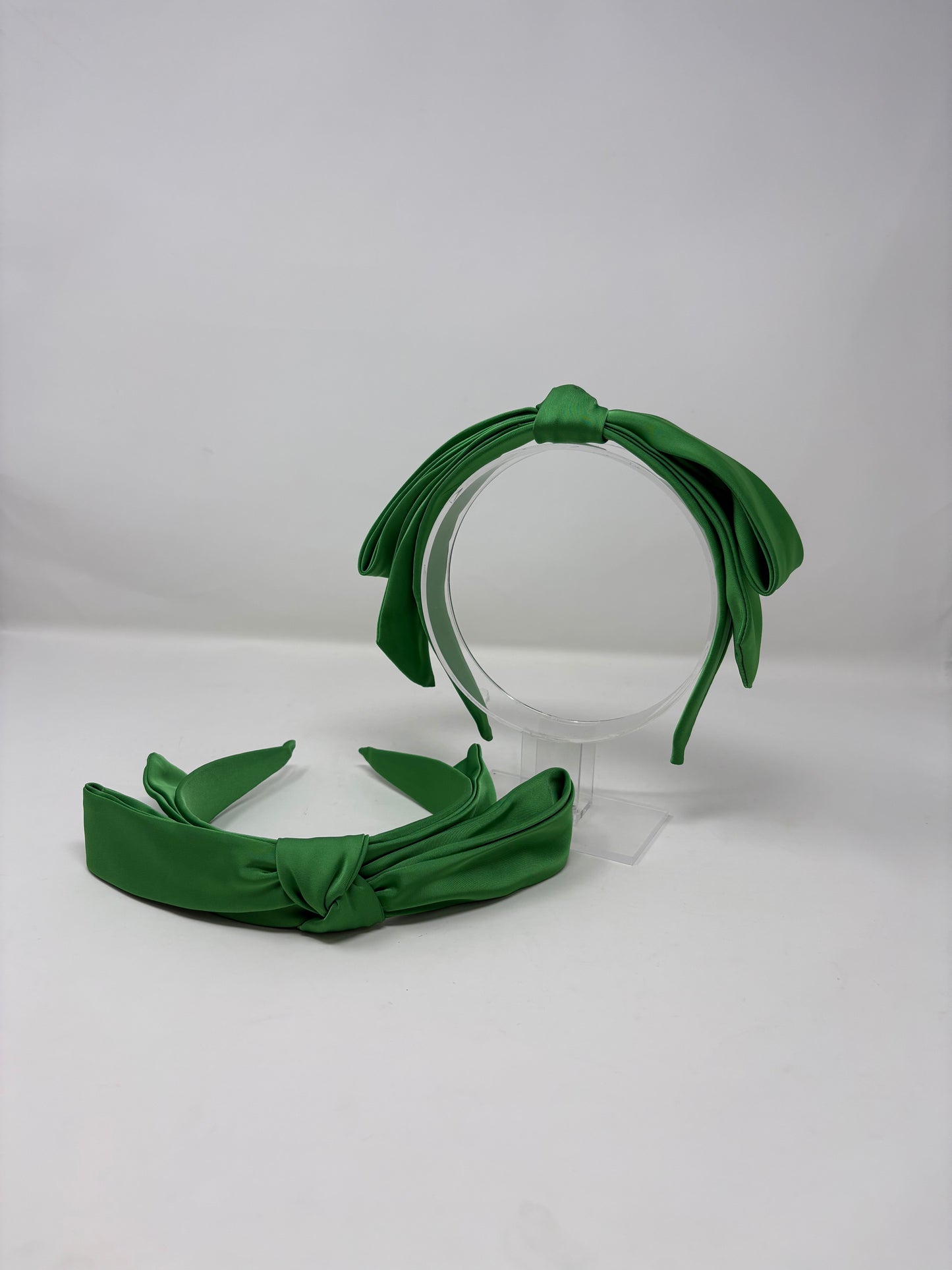 Headband with Satin Bow - Three Color Options