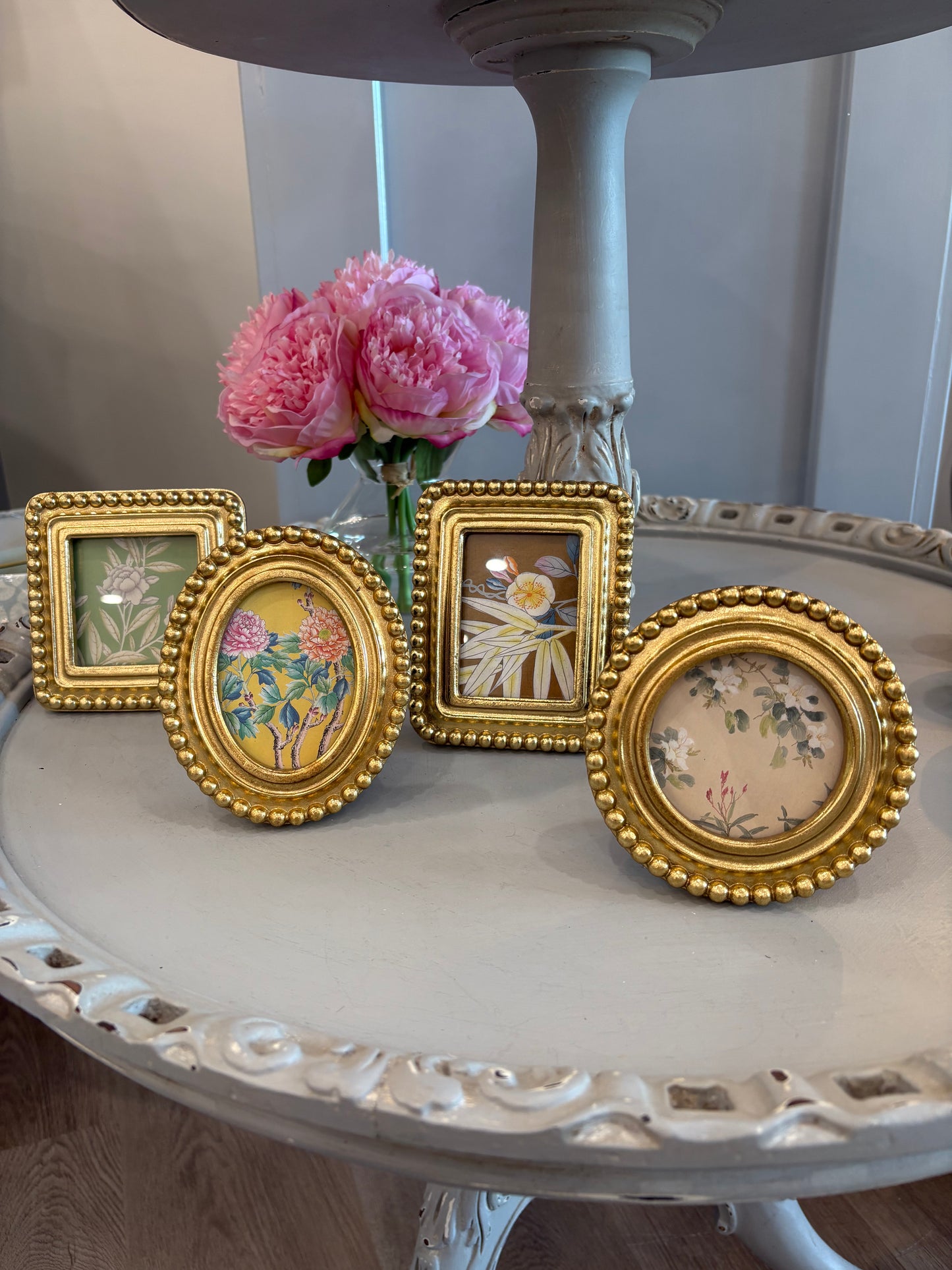 Gold Beaded Photo Frame