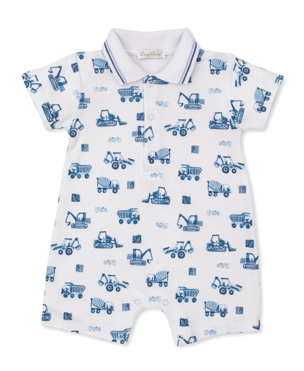 Kissy Kissy - Construction Trucks - Short Playsuit