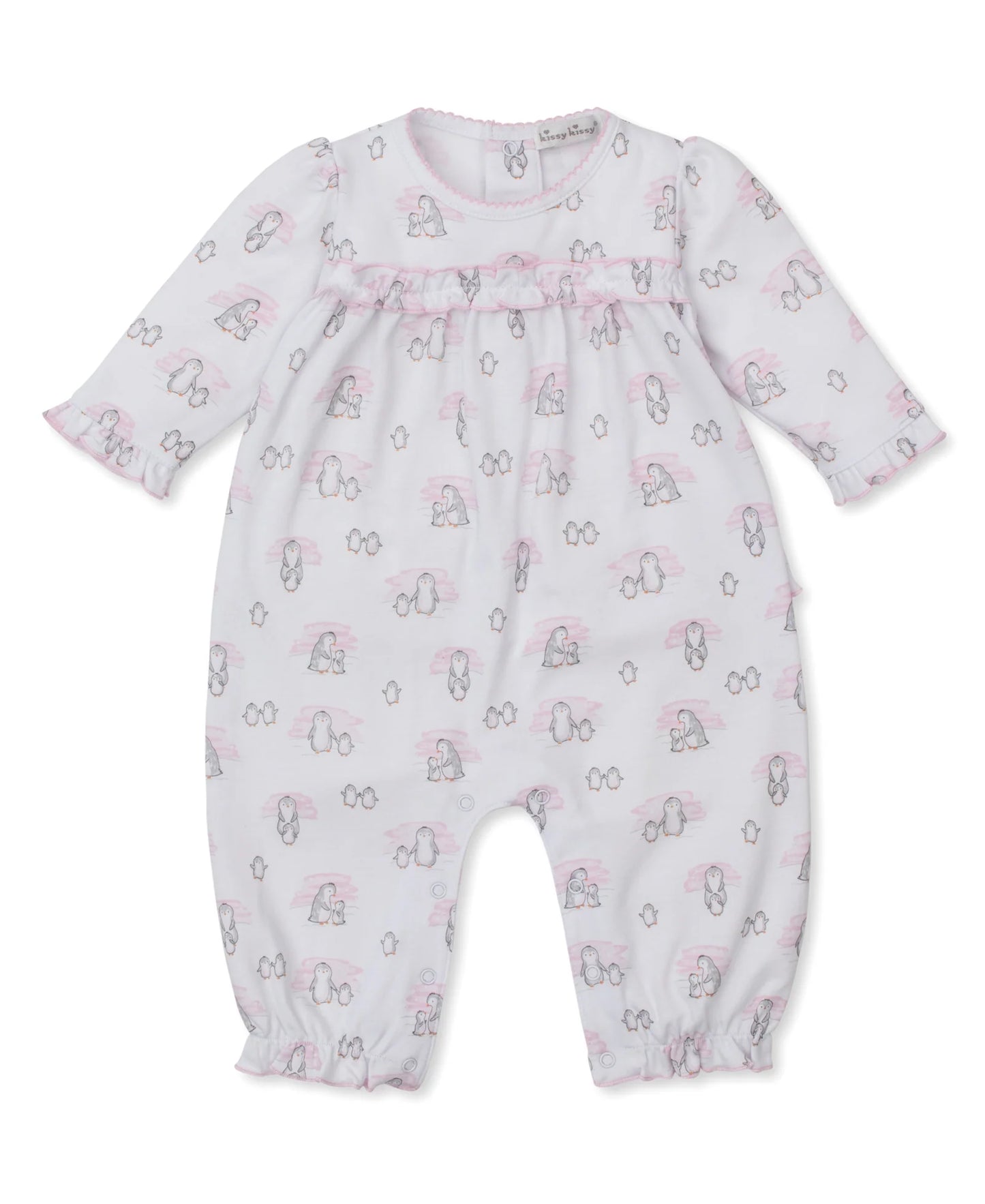 Kissy Kissy - Penguin Playsuit - Pink or Blue