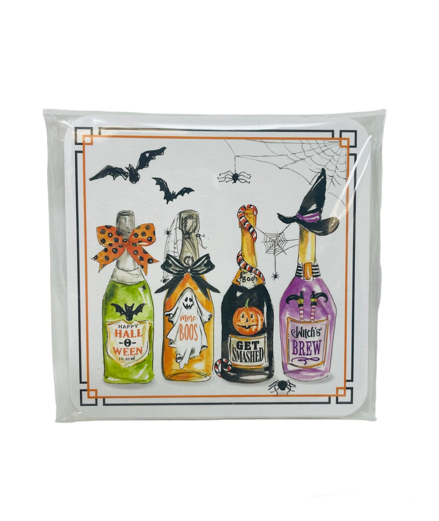 Halloween Cocktail Boos Coasters