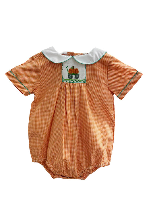 Boys Orange Pumpkin Bubble