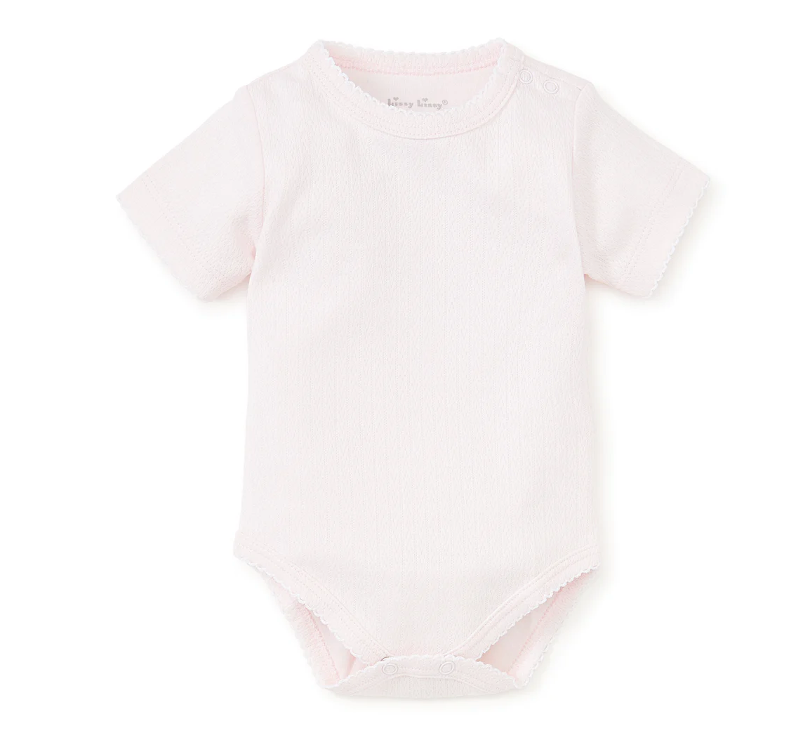 Kissy Kissy - Pink Short Sleeve Onesie