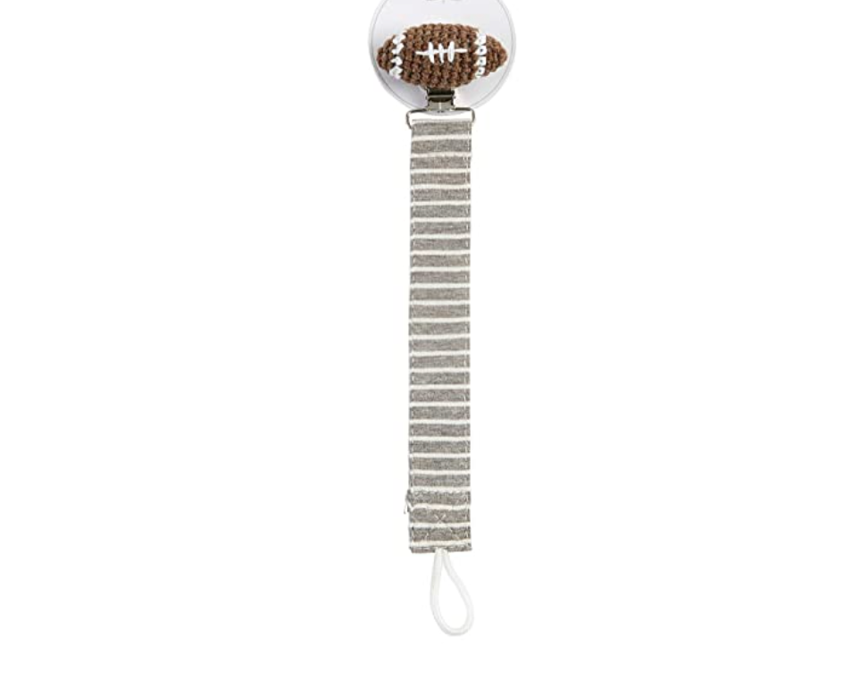 Football Pacifier Clip