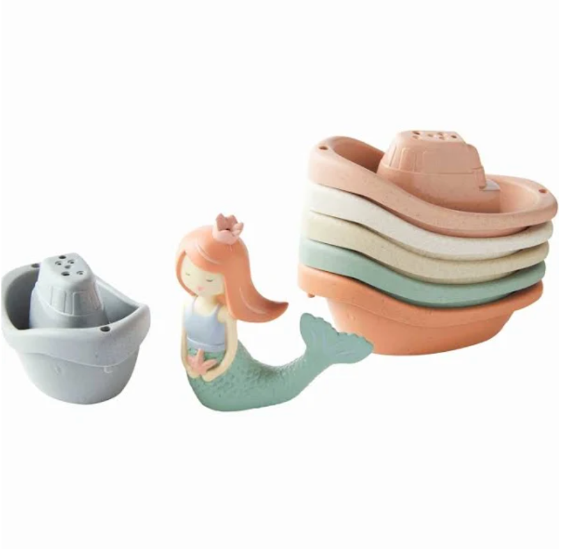 Stacking Rubber Boat Bath Toy