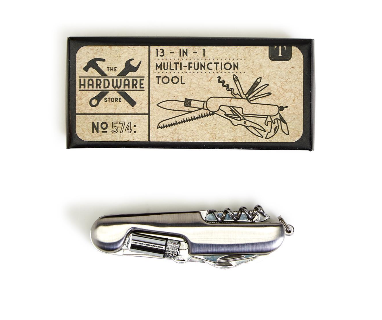 Silver Multi Function Pocket Knife