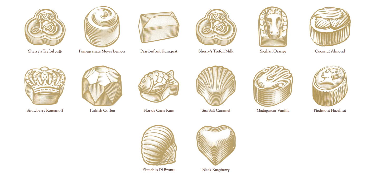 Purple Sea Life Louis Sherry Chocolates