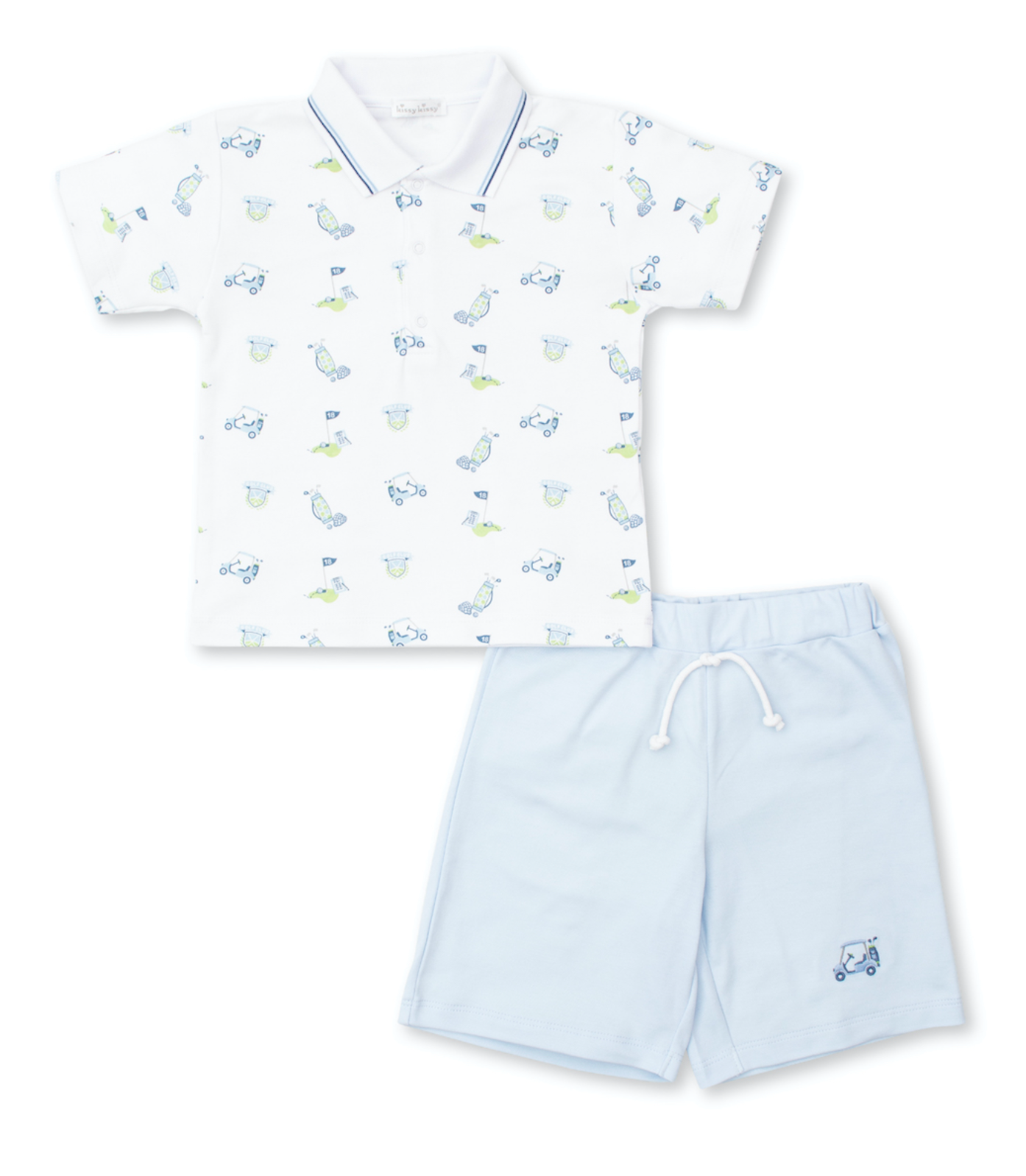 Kissy Kissy - Boys 2 Piece Golf Short Set