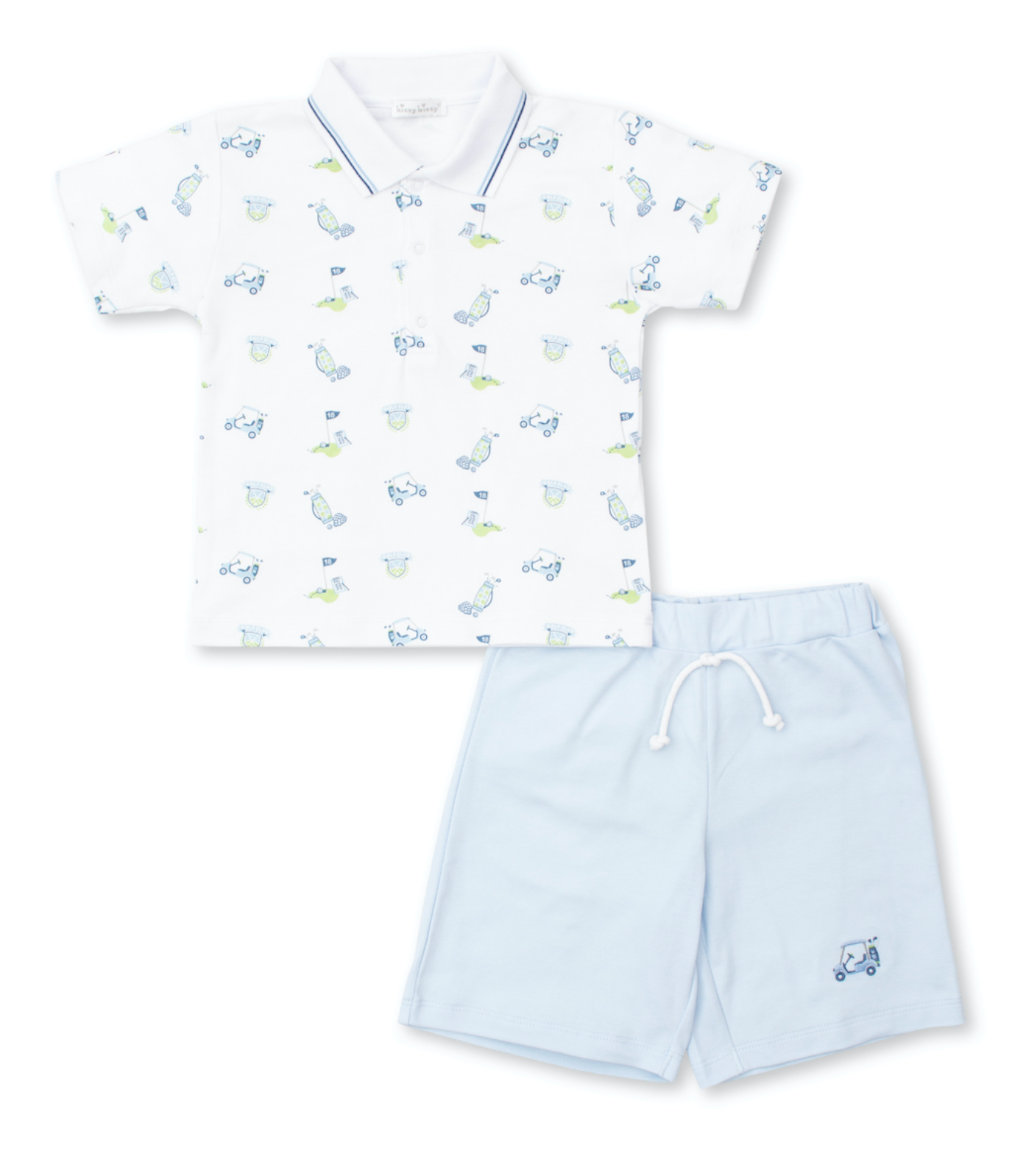 Boy's 2 Piece Golf Short Set