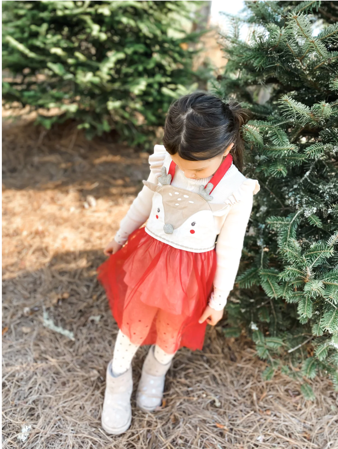 Mon Ami - Red Reindeer Apron