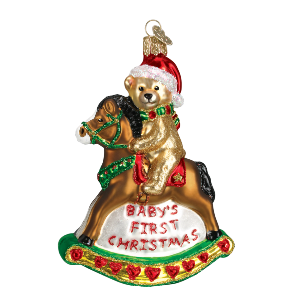 Baby's First Christmas Rocking Horse Ornament