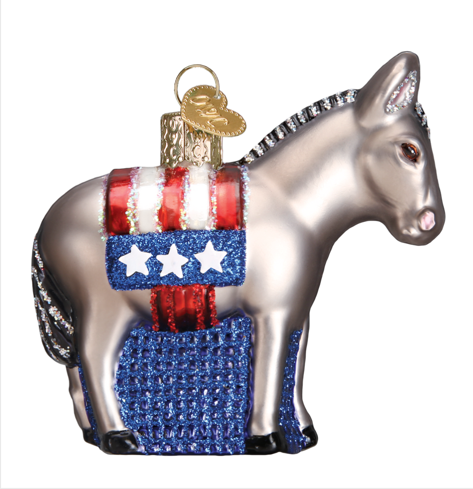 Democratic Donkey Ornament