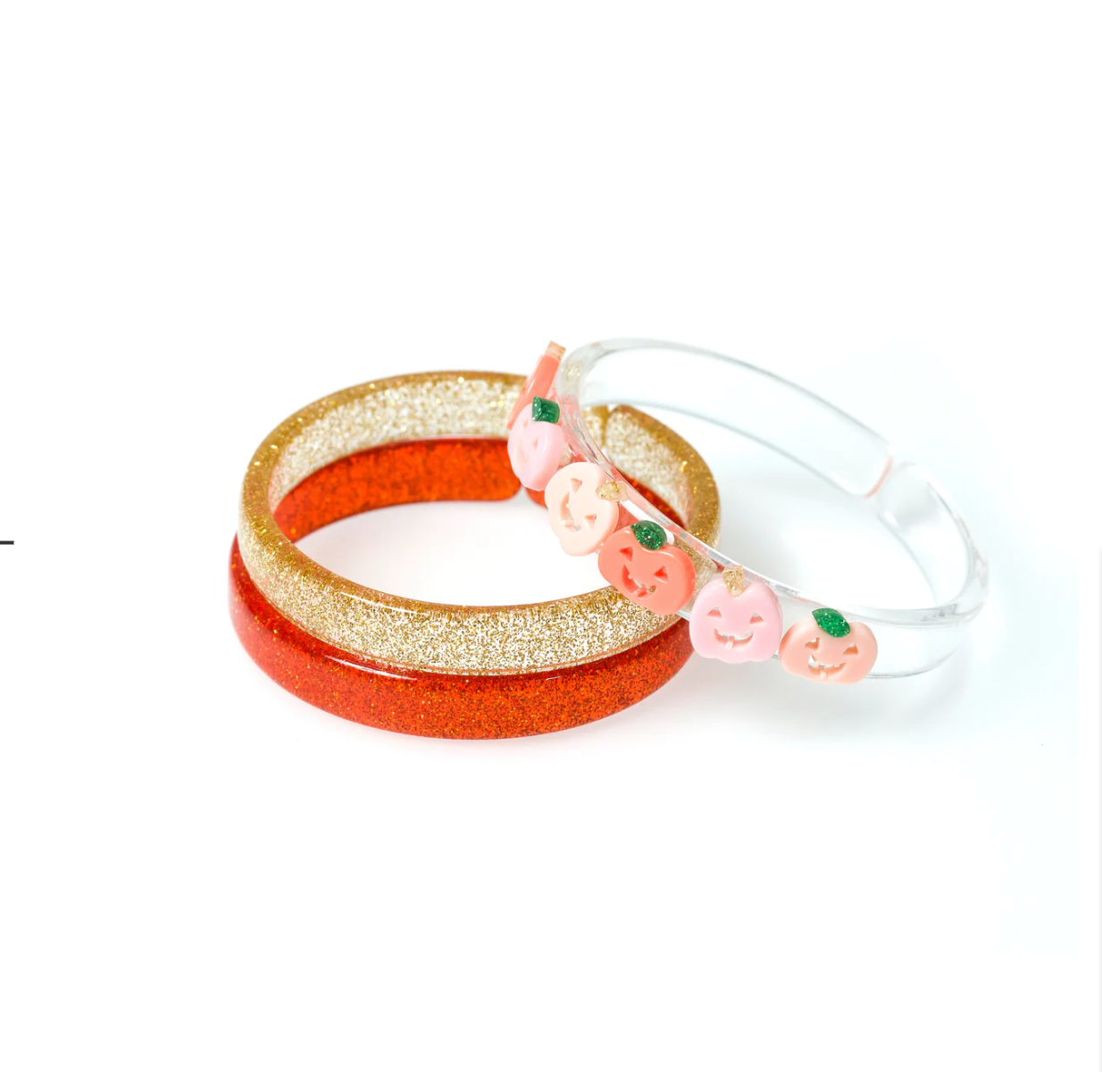 Acrylic Bracelets with Pumpkins