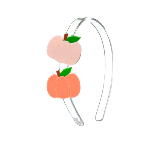 Lilies and Roses - Acrylic Headband with Double Pumpkins