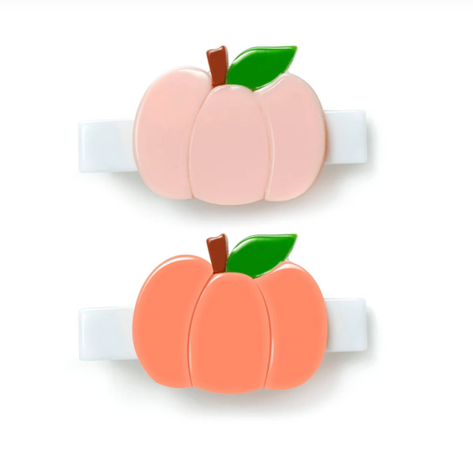 Lilies and Roses - Pumpkin Hair Clips
