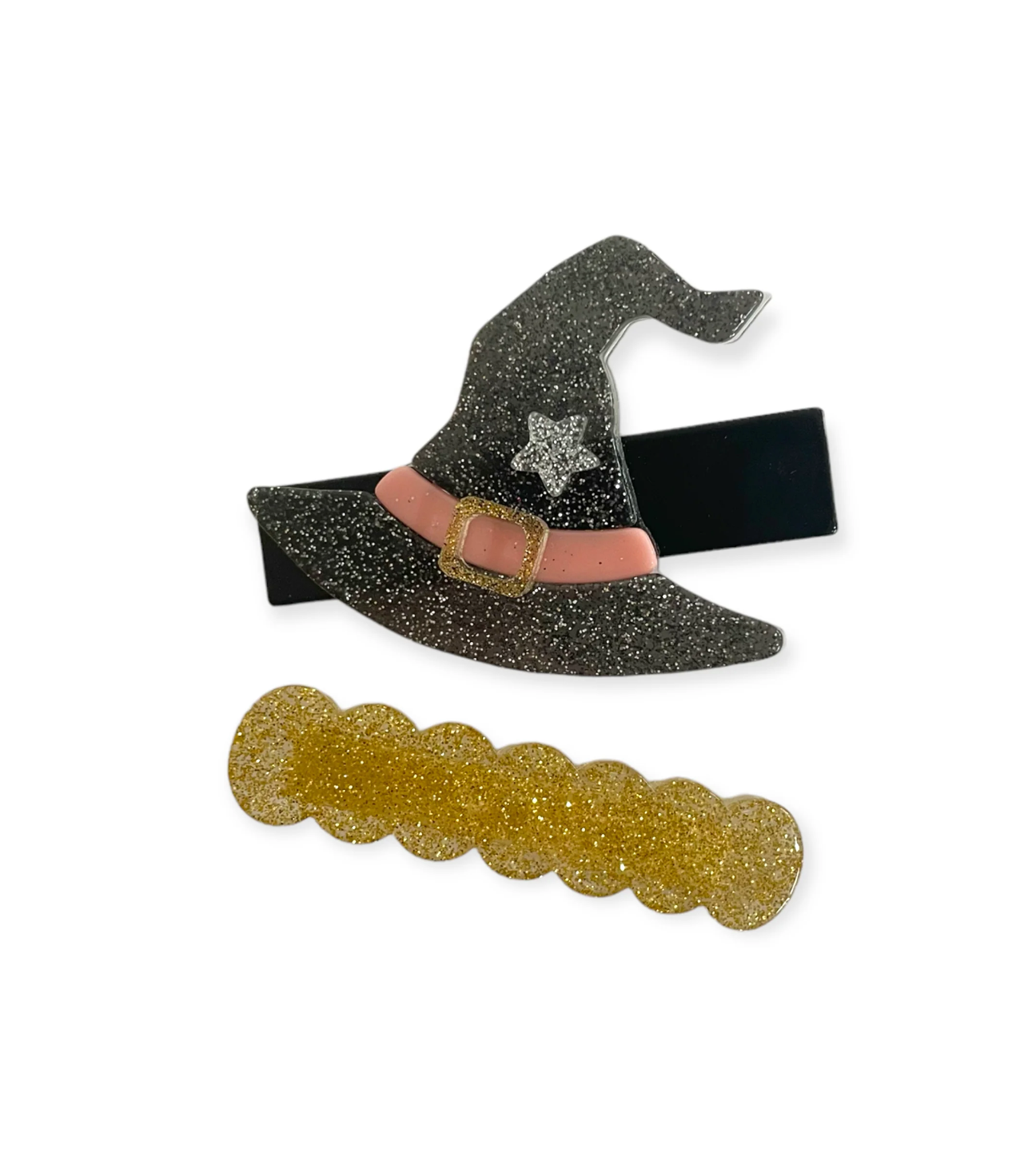 Witches Hat Acrylic Hair Clips