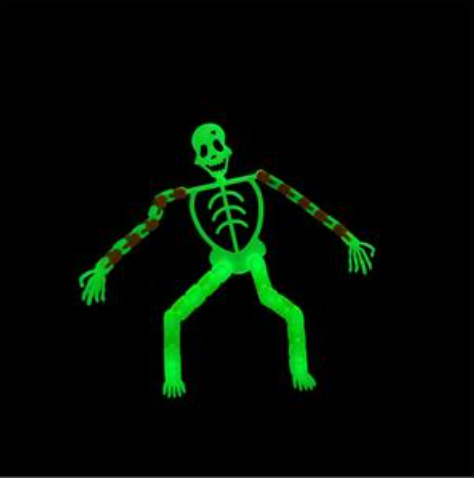 Cupcakes and Cartwheels - Glow in the Dark Pop and Lock Skeleton