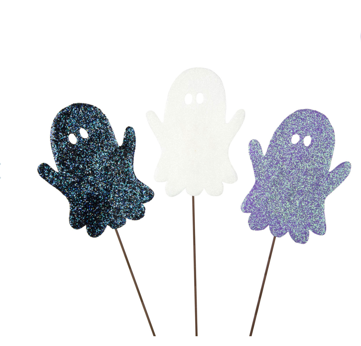 Glitter Ghosts Yard Stakes