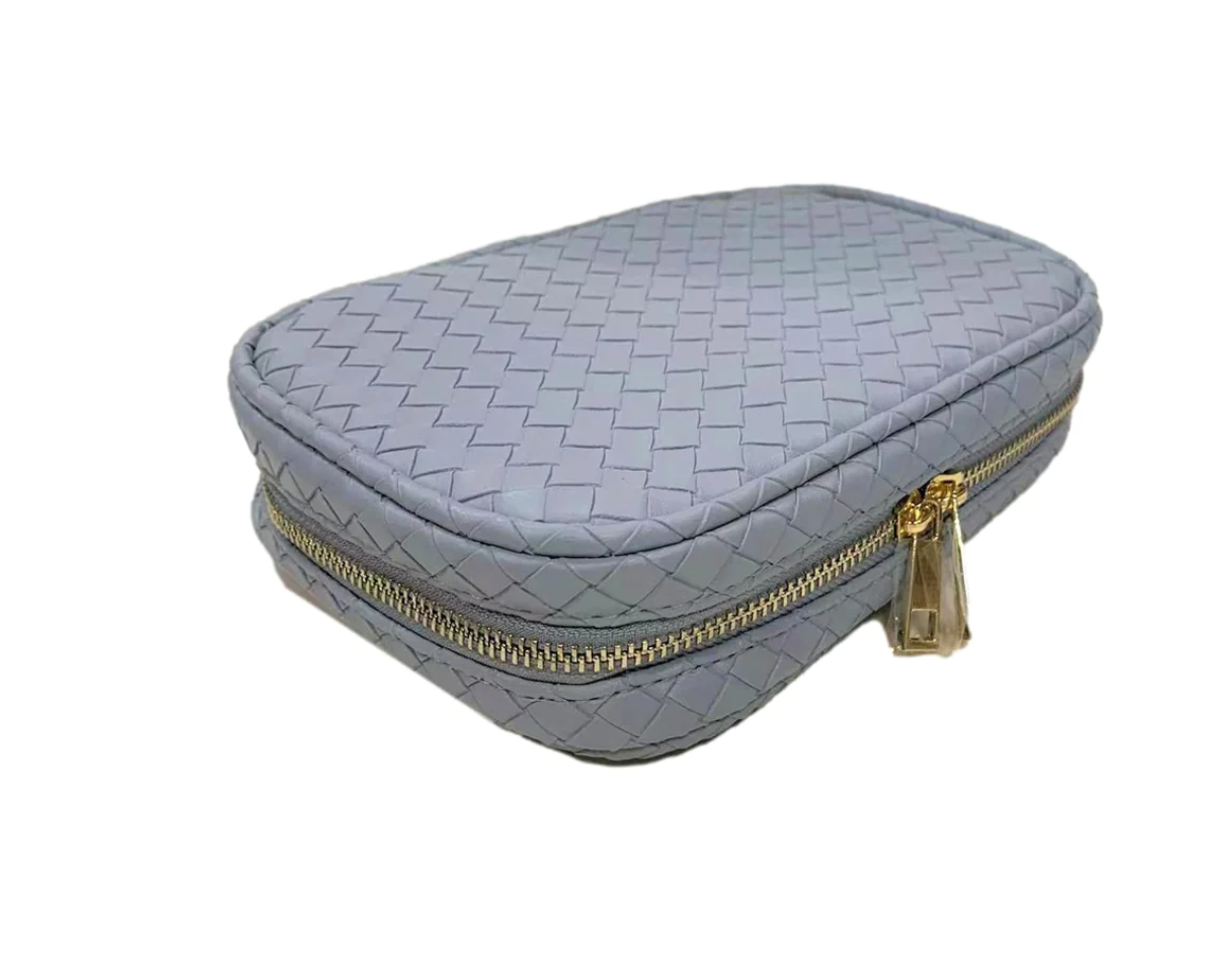 Woven Cosmetics Travel Case -  5 Colors