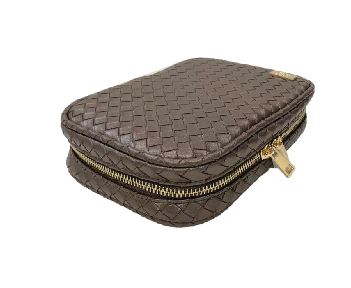 Woven Cosmetics Travel Case -  5 Colors