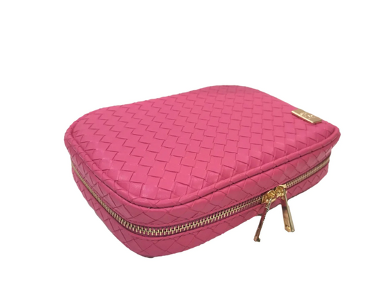 Woven Cosmetics Travel Case -  5 Colors