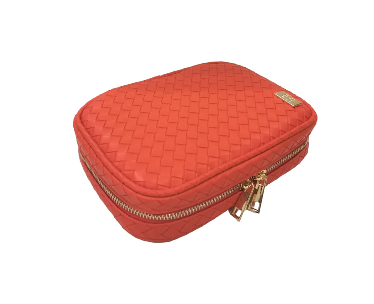 Woven Cosmetics Travel Case -  5 Colors