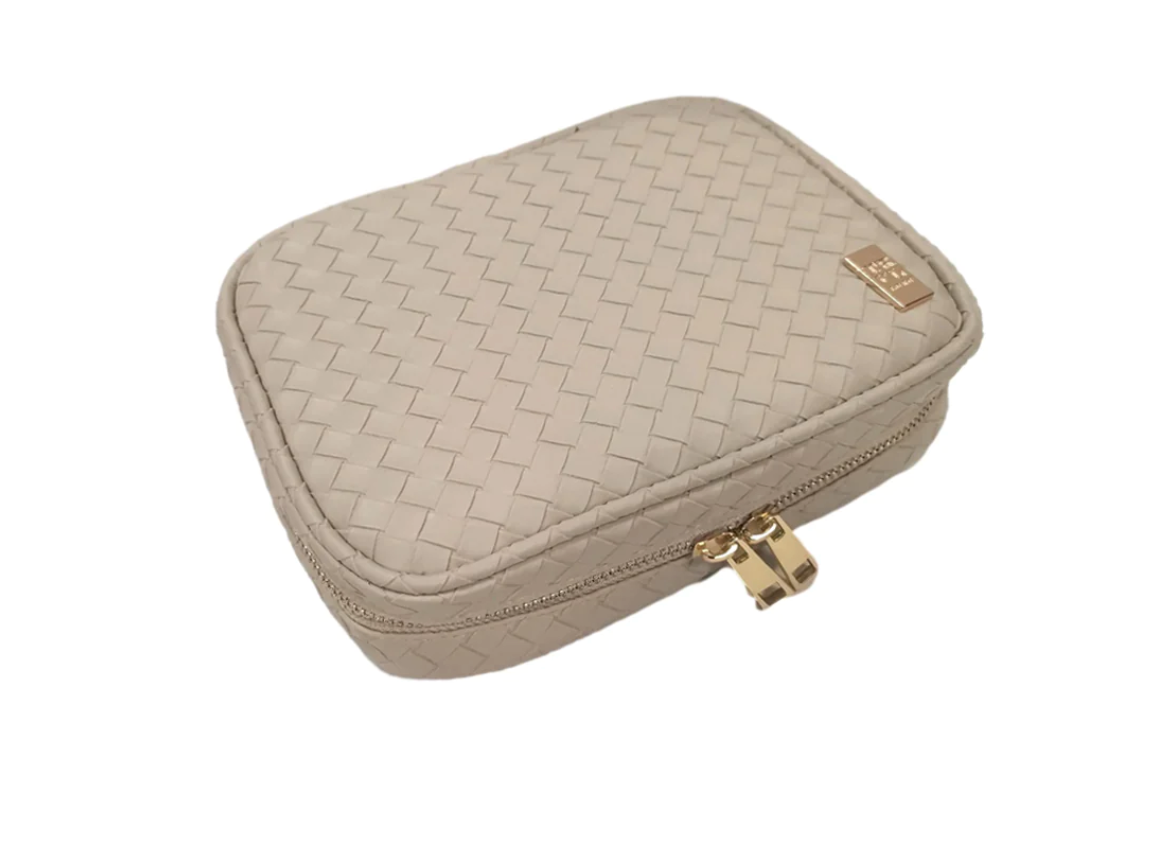 Woven Cosmetics Travel Case -  5 Colors