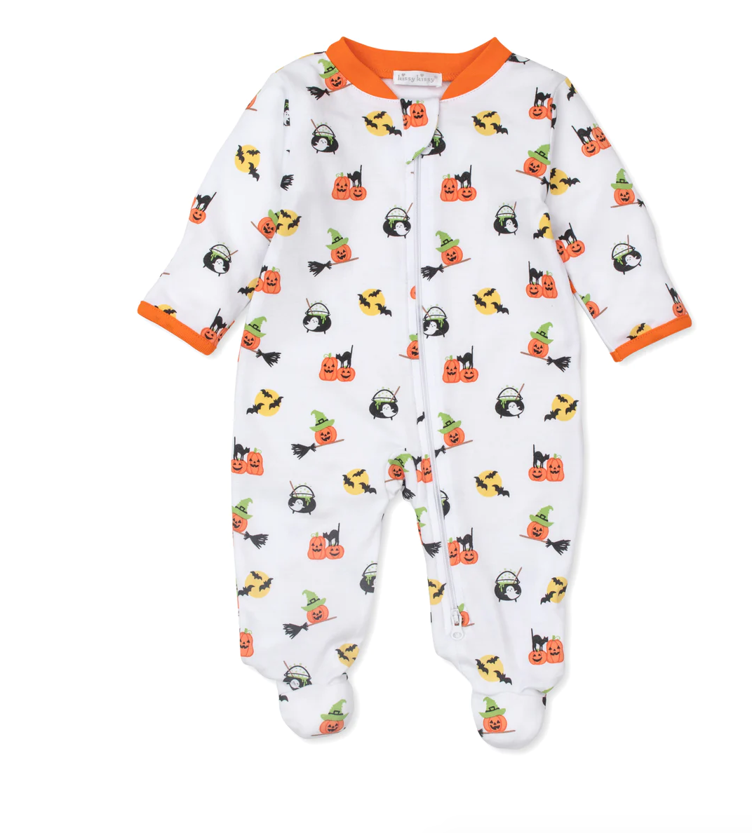 Kissy Kissy - Halloween Pajama Footed Zip Up