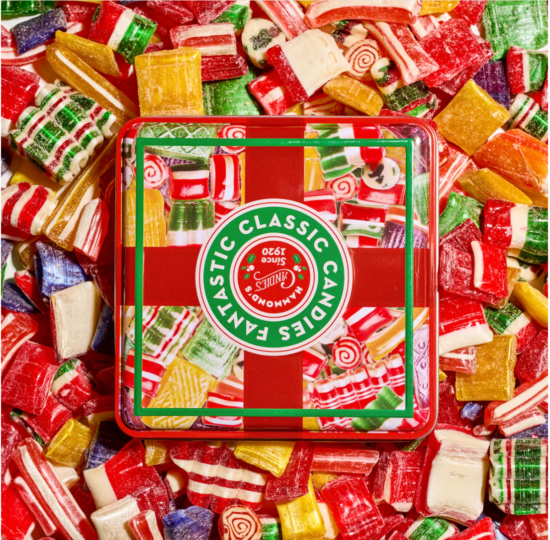 Classic Christmas Candy Gift Tin